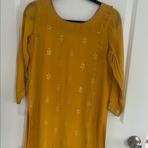 Elegant Mustard Dress
